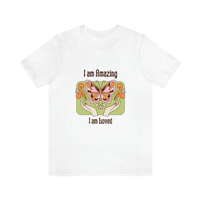 Gazuntai™ "I Am Amazing, I am Loved" Unisex Jersey Short Sleeve Tee.