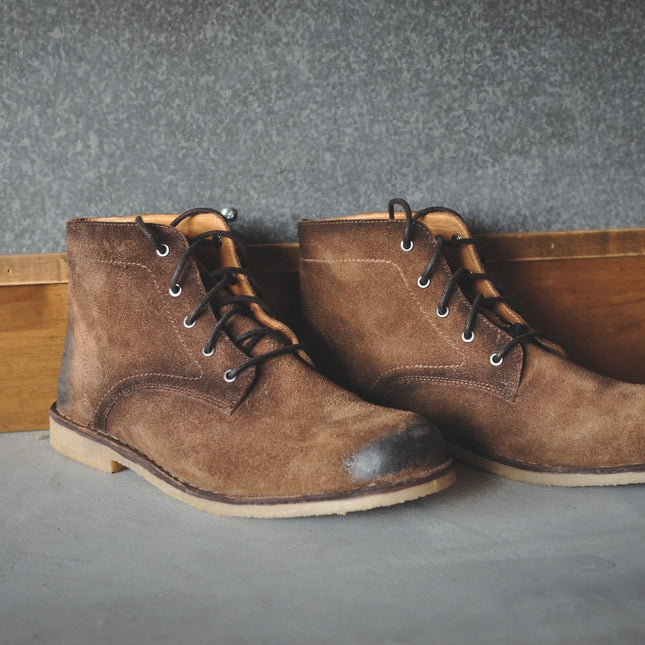 The Grover | Burnished Tobacco Suede