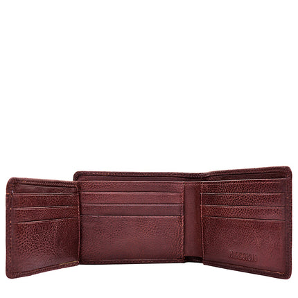 Giles Vegetable Tanned Leather Trifold Wallet with Multiple Compartments