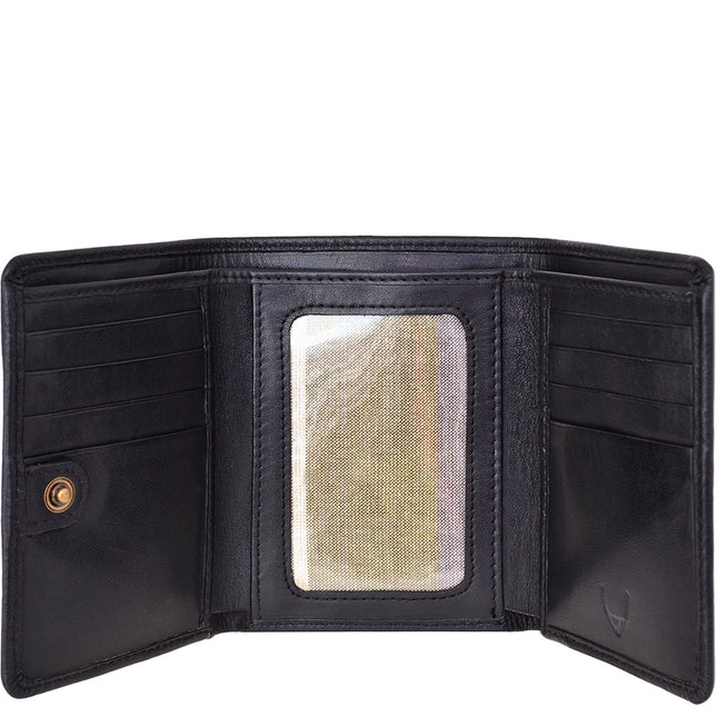 Hidesign Charles Classic Trifold Leather Wallet with ID Window
