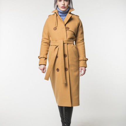 Camel Trench Coat / Spring - Autumn / Women's Coat / Collection 2018 by REVALU