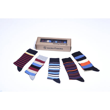 Men's 5-Pair Cool Striped Socks