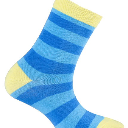 Stripe 9046 5-Pair Kid's Crew Dress Socks