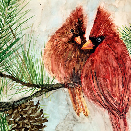 Cardinal Lovebirds : Prints