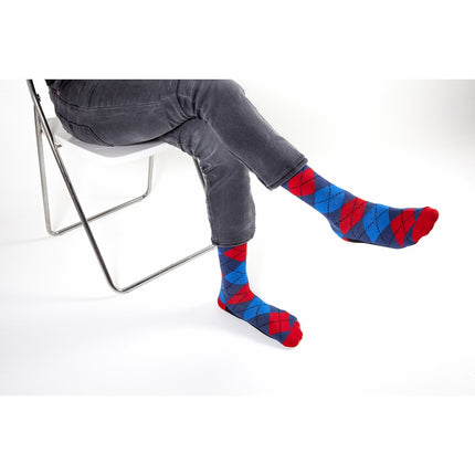 Men's 5-Pair Funky Argyle Socks