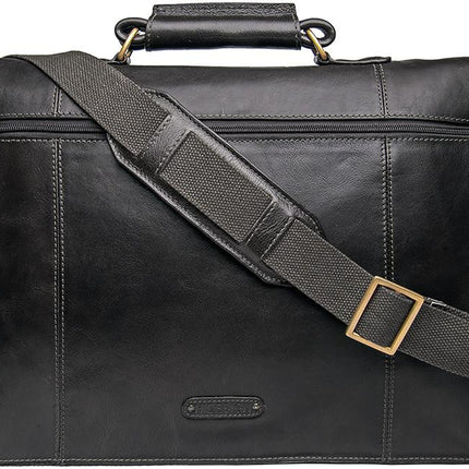 Parker Men's Leather Laptop Briefcase