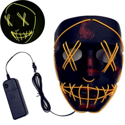 Gazuntai Halloween LED Mask to Light Up the Party. Masks Glow In Dark