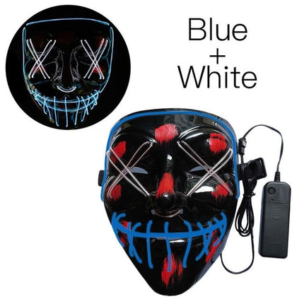 Gazuntai Halloween LED Mask to Light Up the Party. Masks Glow In Dark