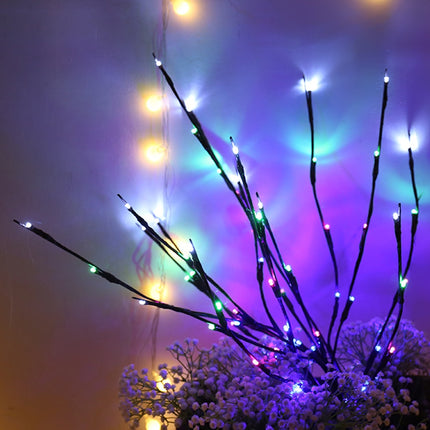 Gazuntai Night Light Home Decoration Bonsai Style Party Cherry Tree Shape LED Light Firework Christmas Gift Plants